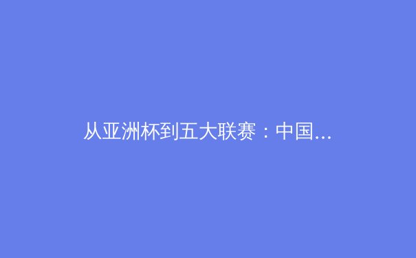从亚洲杯到五大联赛：中国足球的转型阵痛与欧洲青训体系启示录 - 2